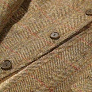 Harris Tweed Chelsea Overcoat - Mustard