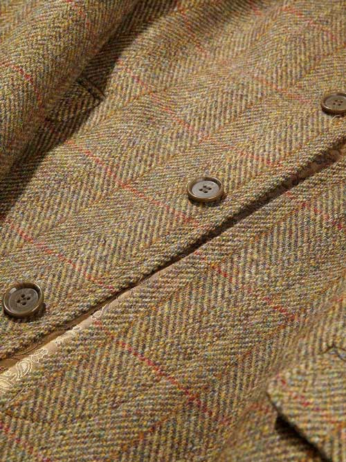 Harris Tweed Chelsea Overcoat - Mustard