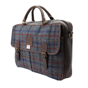 Harris Tweed Tas, Finsbay Leather Briefcase