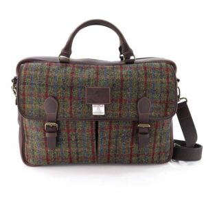 Harris Tweed Tas, Breanais Leather Briefcase