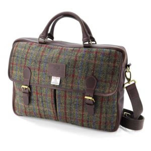 Harris Tweed Tas, Breanais Leather Briefcase