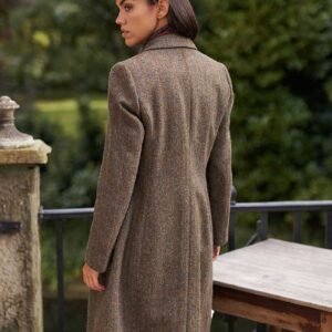 Harris Tweed Damenmantel Evergreen