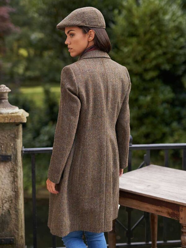 Harris Tweed Damenmantel Evergreen