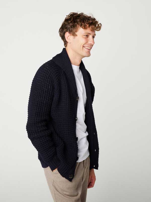 Peregrine,Waffle Shawl Cardigan