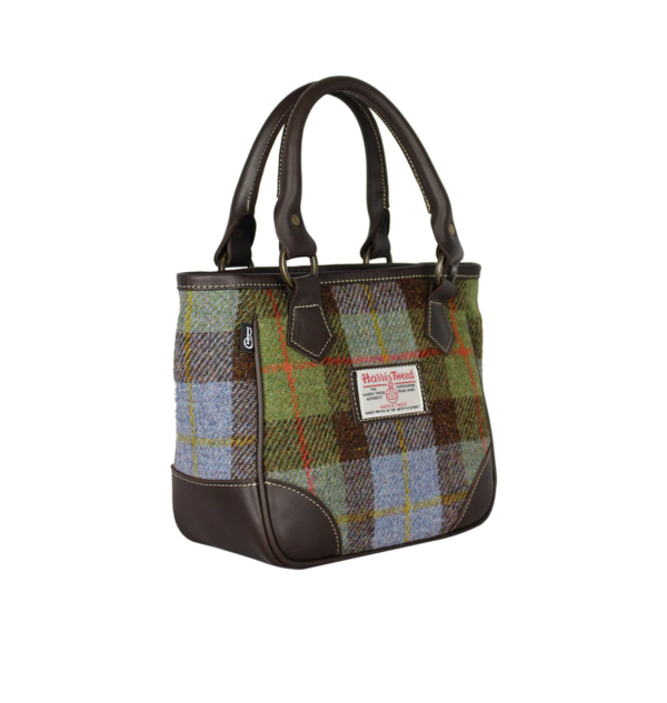 Bucktrout York Handbag Green/Blue Check