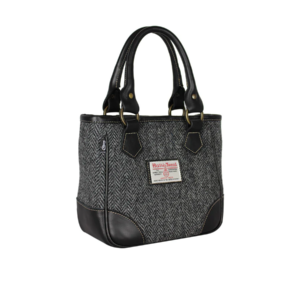 Bucktrout York Handbag Charcoal Herringbone