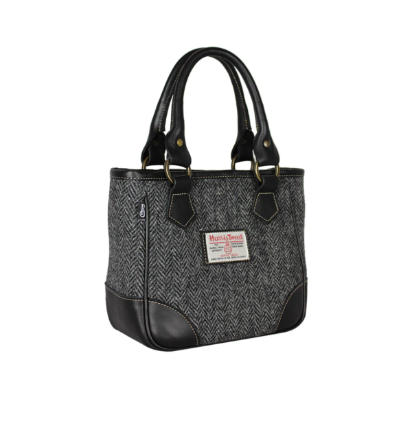Bucktrout York Handbag Charcoal Herringbone