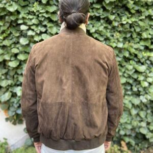 Wellington Suede Blouson "Bomber" Donker Bruin
