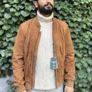 Wellington Suede Blouson "Bomber" Cognac