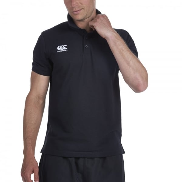 CANTERBURY, MENS WAIMAK POLO SHIRT ZWART