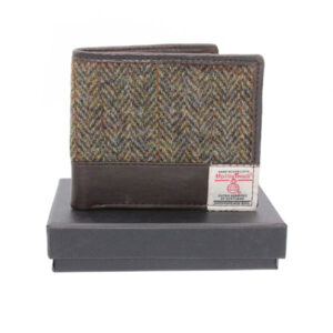 Harris Tweed Portemonnee, Bruin Barleycorn