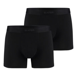Slater bamboo Boxer-Shorts, 2 pack weiß/grau/schwarz